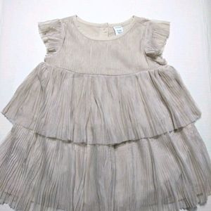 Flutter Sleeve Tiered Tulle Dress Baby Girl
